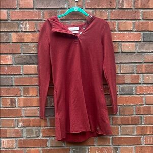 Purnell Red Hooded Tunic Size XS